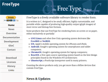 Tablet Screenshot of freetype.org